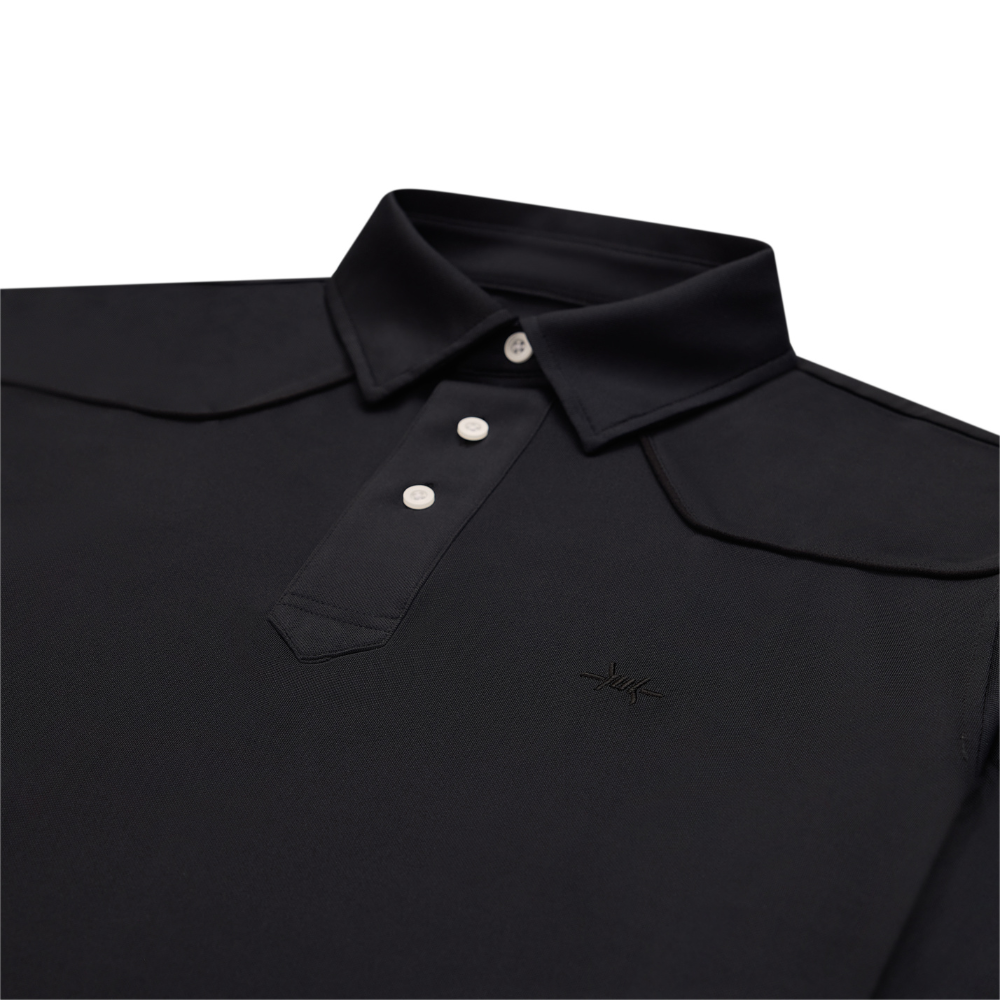 Lariat Western Polo - Cannon Black