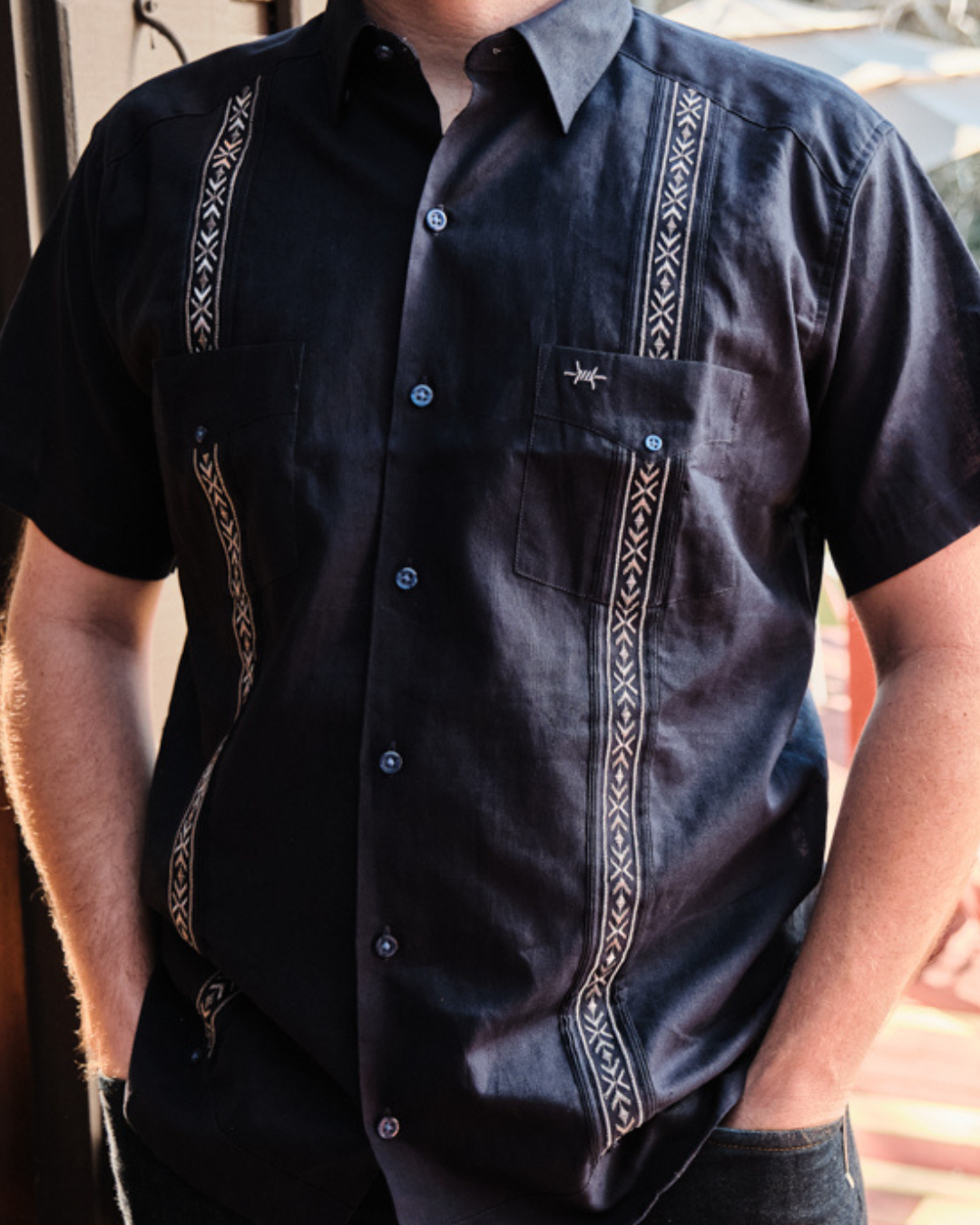 Tejas Guayabera - Armada Plata