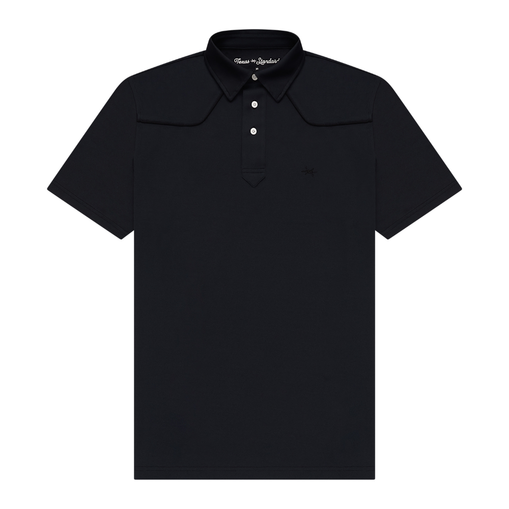 Lariat Western Polo - Cannon Black