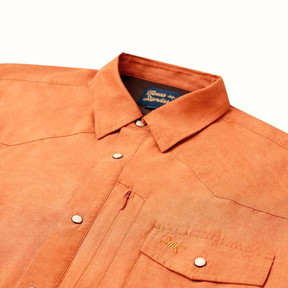 Western Field Shirt Short Sleeve - Burnt Orange