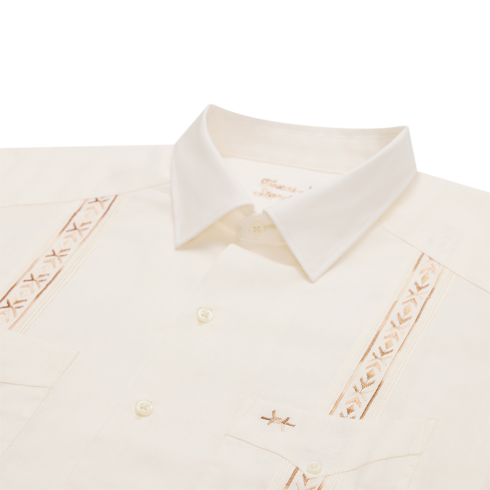 Tejas Guayabera - Ivory Cuero
