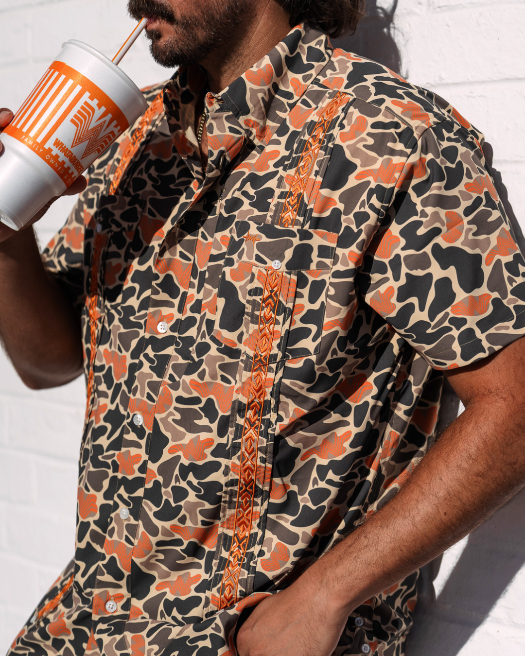 Guayabera Libre - Whataburger Camo