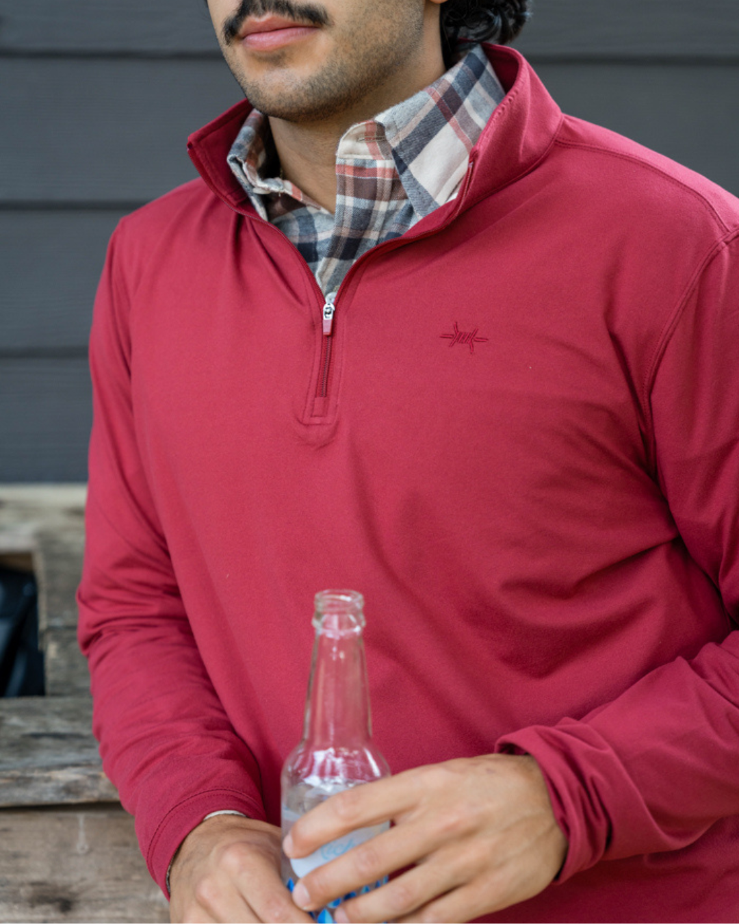 Performance Hybrid Quarter Zip - Chiltepin
