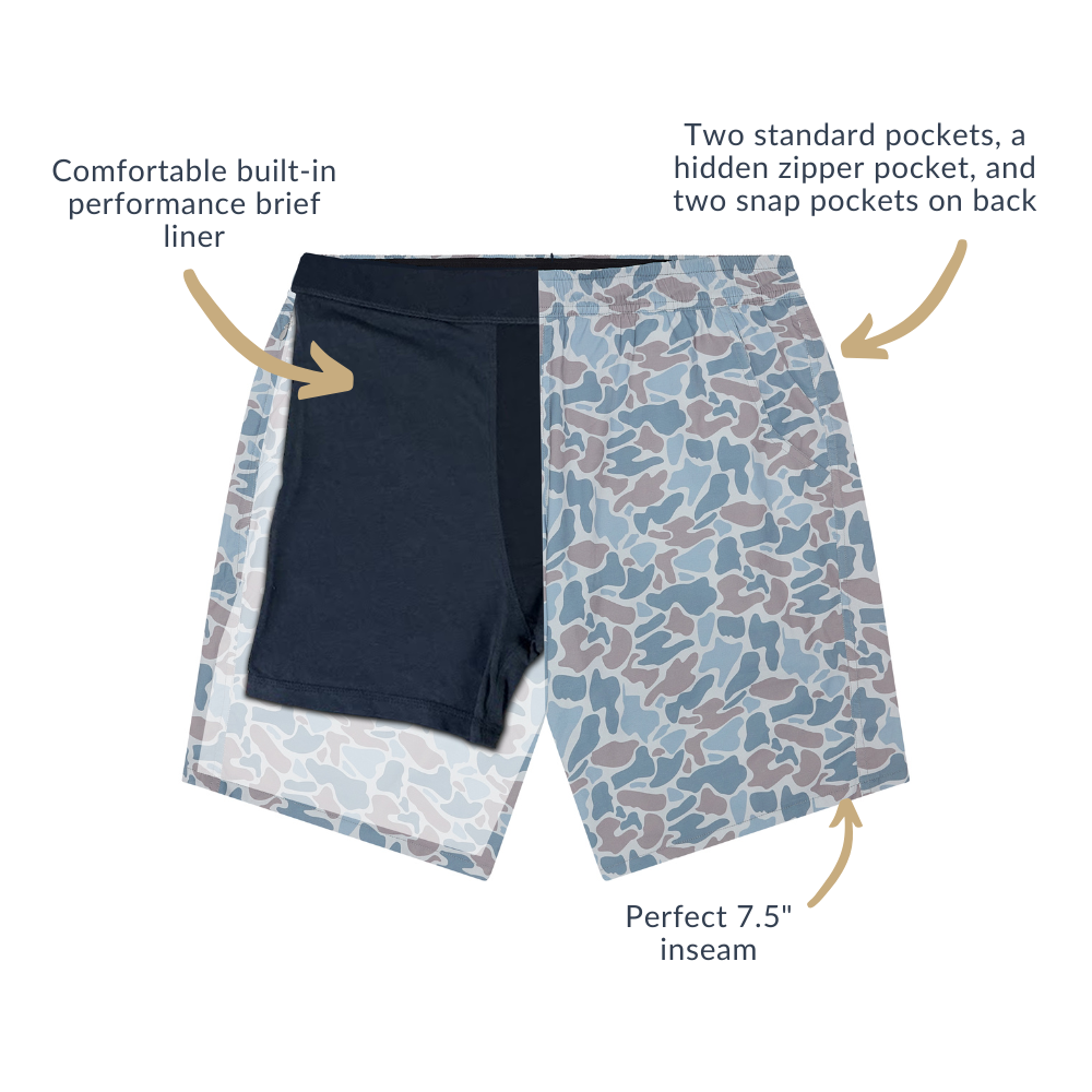 Waterloo Swim Shorts - Camo Frio