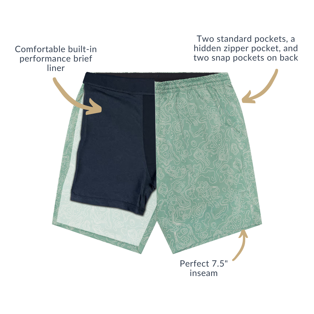 Waterloo Swim Shorts - Topo