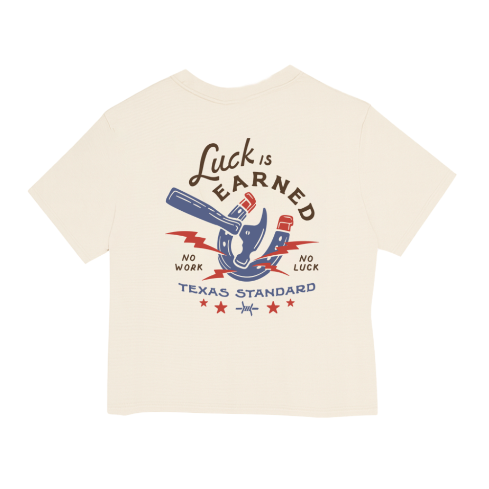 Women's Crop Tee - No Work No Luck