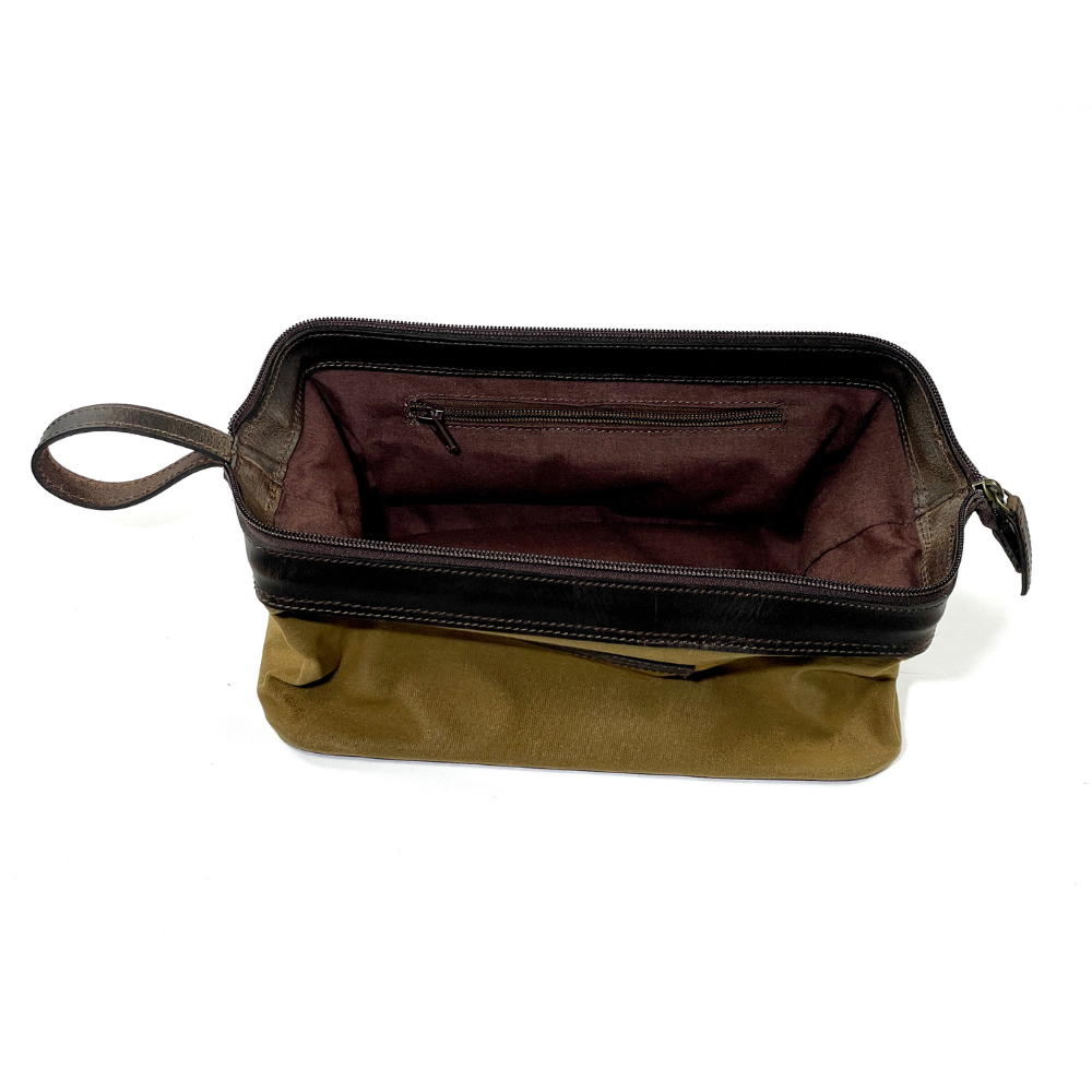 Waxed Canvas Utility Case - Lowlands Tan