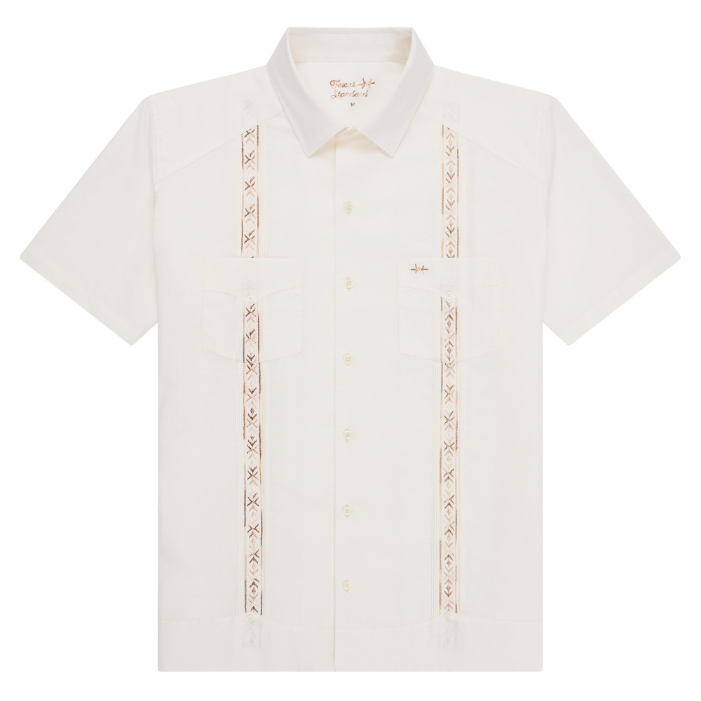 Tejas Guayabera - Ivory Cuero