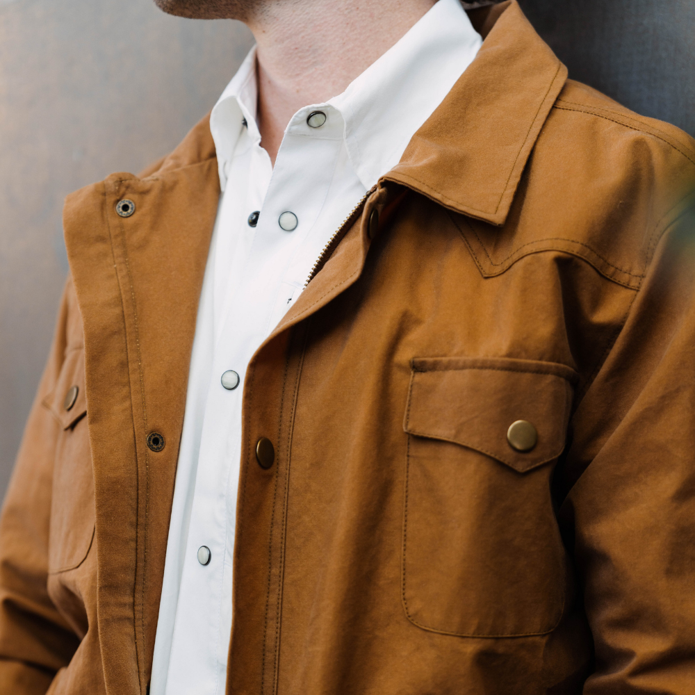 Waxed Canvas Field Jacket - Lowlands Tan