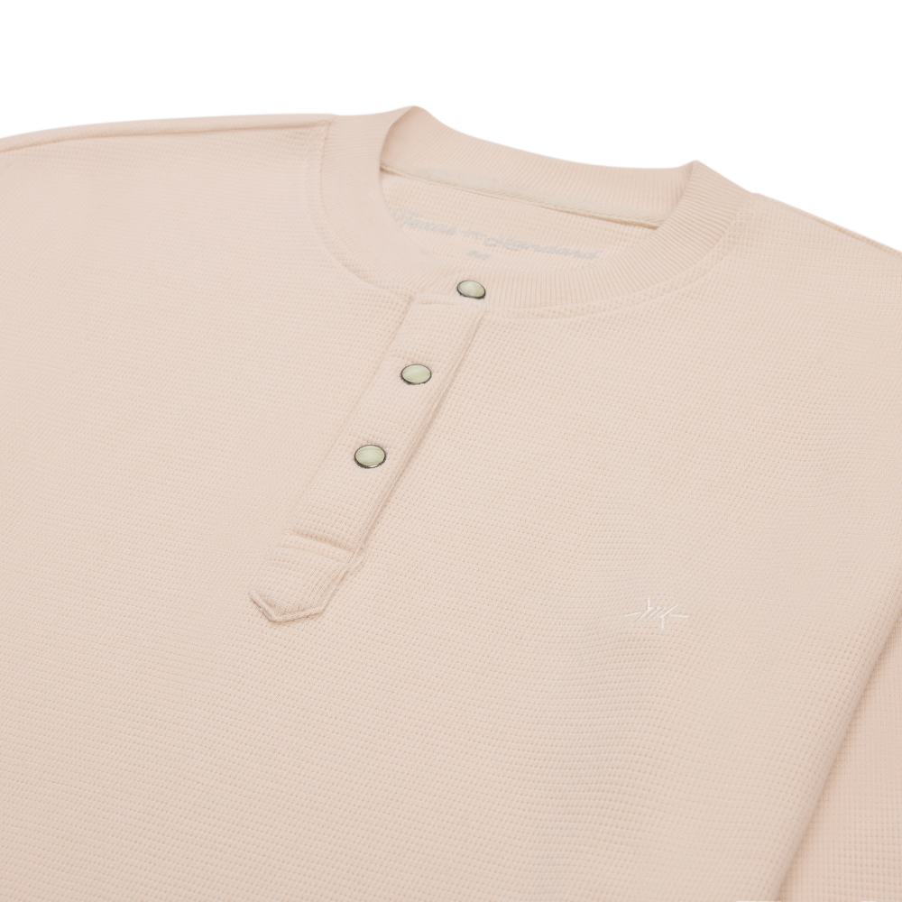 Standard Waffle Henley - Rawhide
