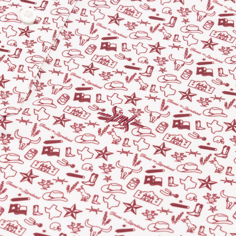 Traditions Polo - Texas Icons Maroon