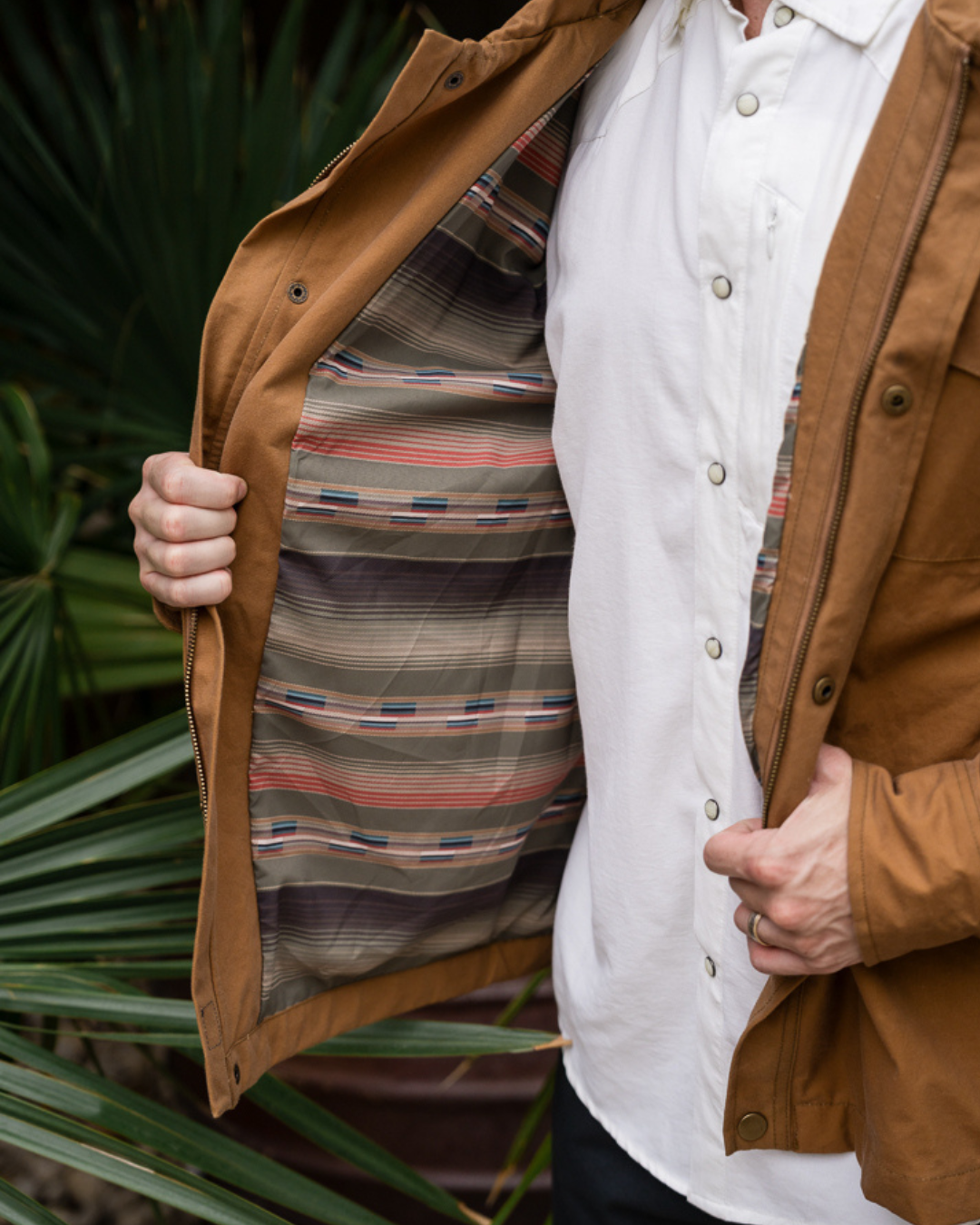 Waxed Canvas Field Jacket - Lowlands Tan