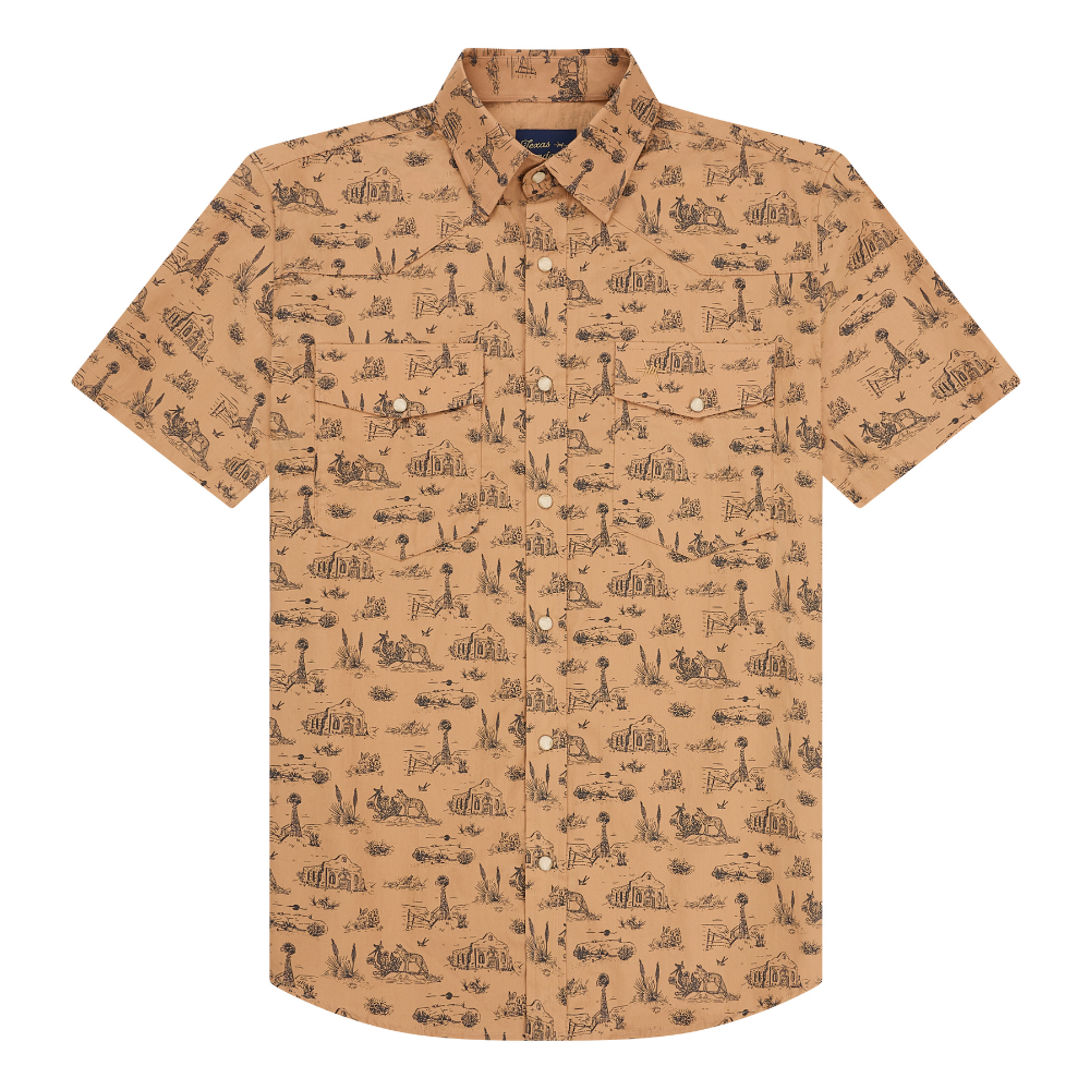 Signature Pearl Snap - West Texas Toile – Texas Standard