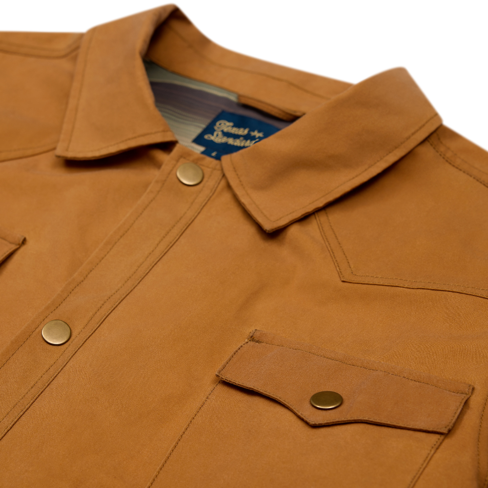 Waxed Canvas Field Jacket - Lowlands Tan