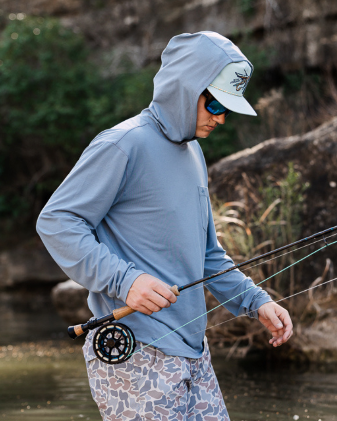 Brazos Hoodie - Bayou Blue