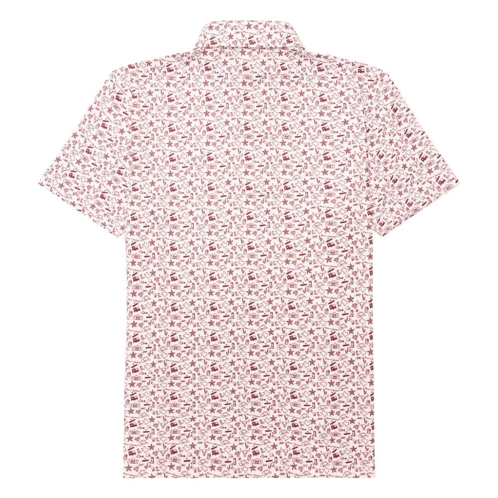 Traditions Polo - Texas Icons Maroon