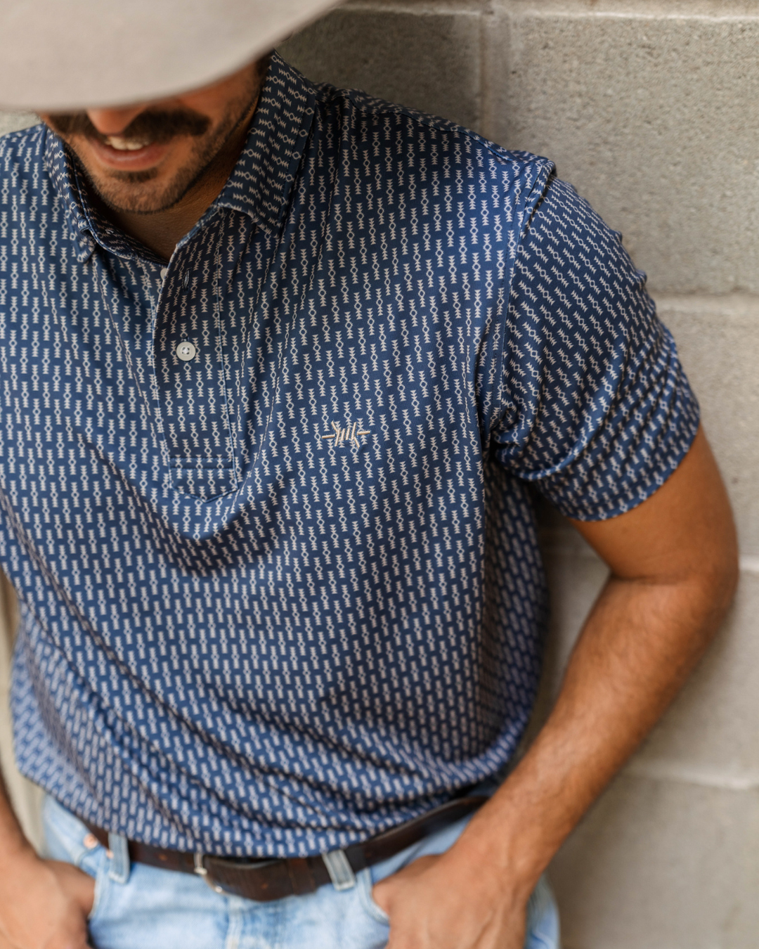 Traditions Polo - Serape Navy