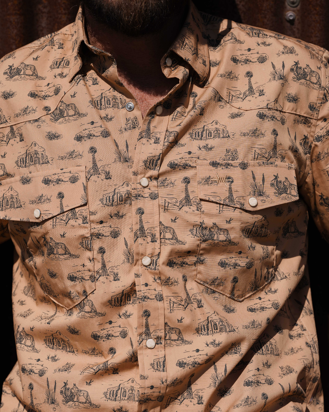 Signature Pearl Snap - West Texas Toile