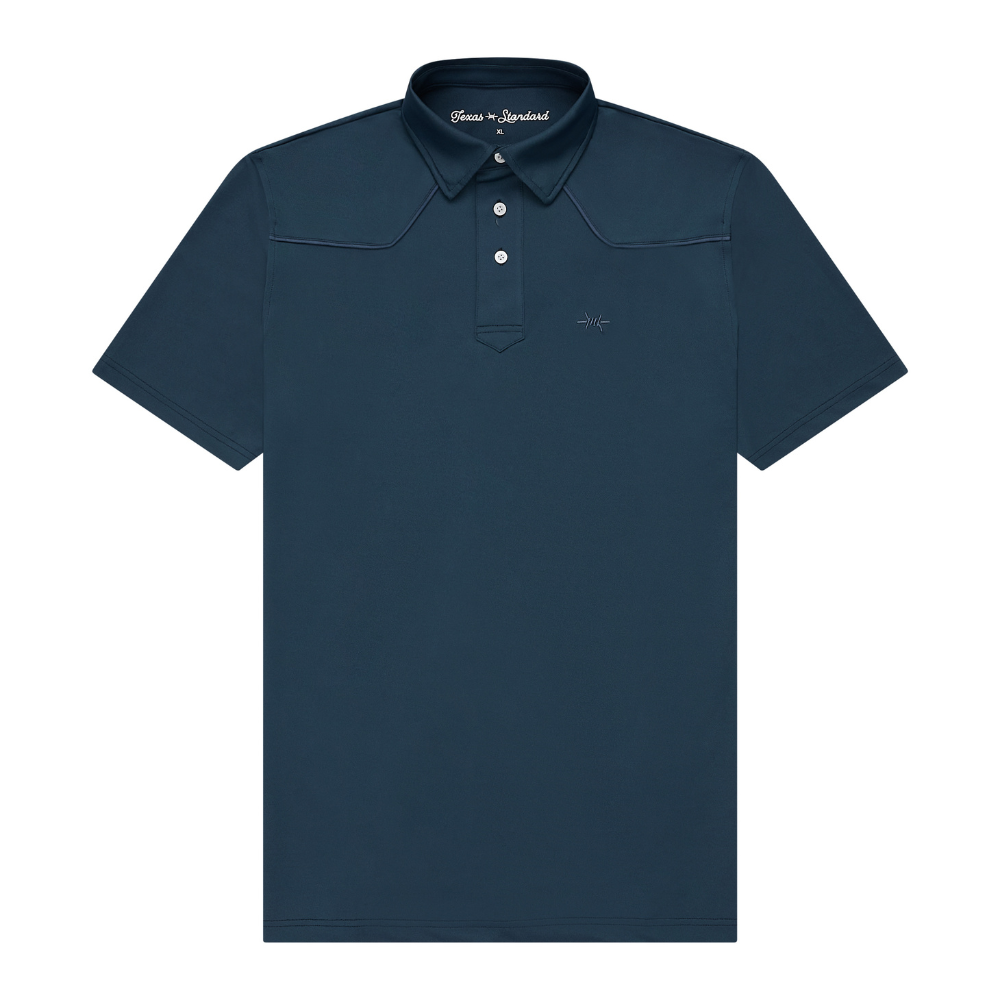 Lariat Western Polo - Indigo