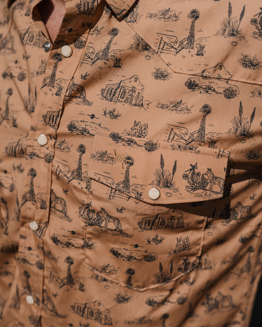 Signature Pearl Snap - West Texas Toile