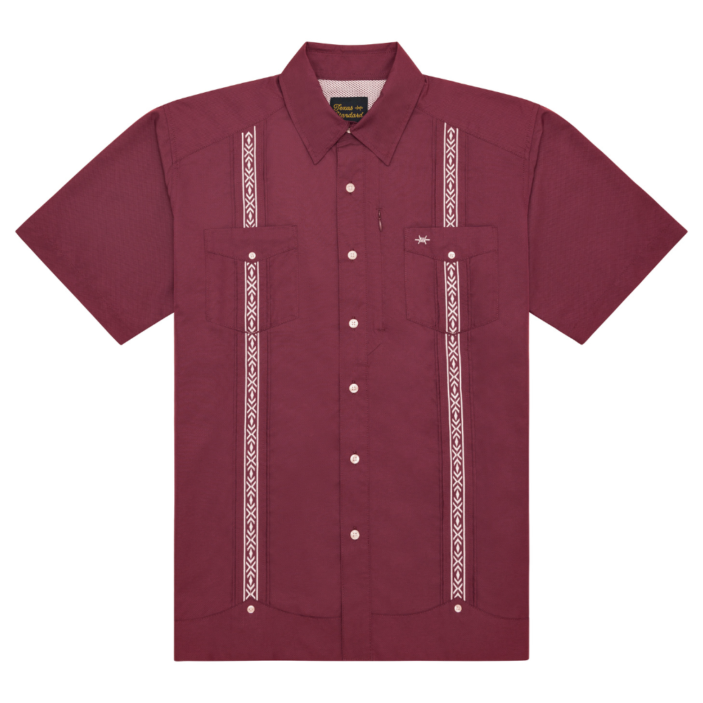 Guayabera Libre - Maroon