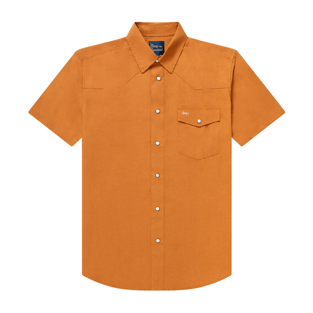 Western Field Shirt Short Sleeve - Burnt Orange