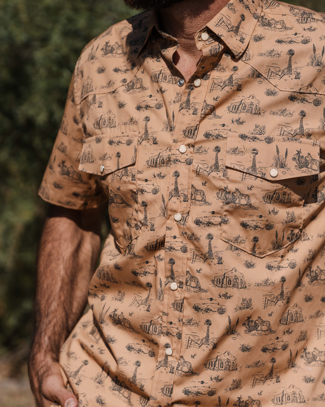 Signature Pearl Snap - West Texas Toile