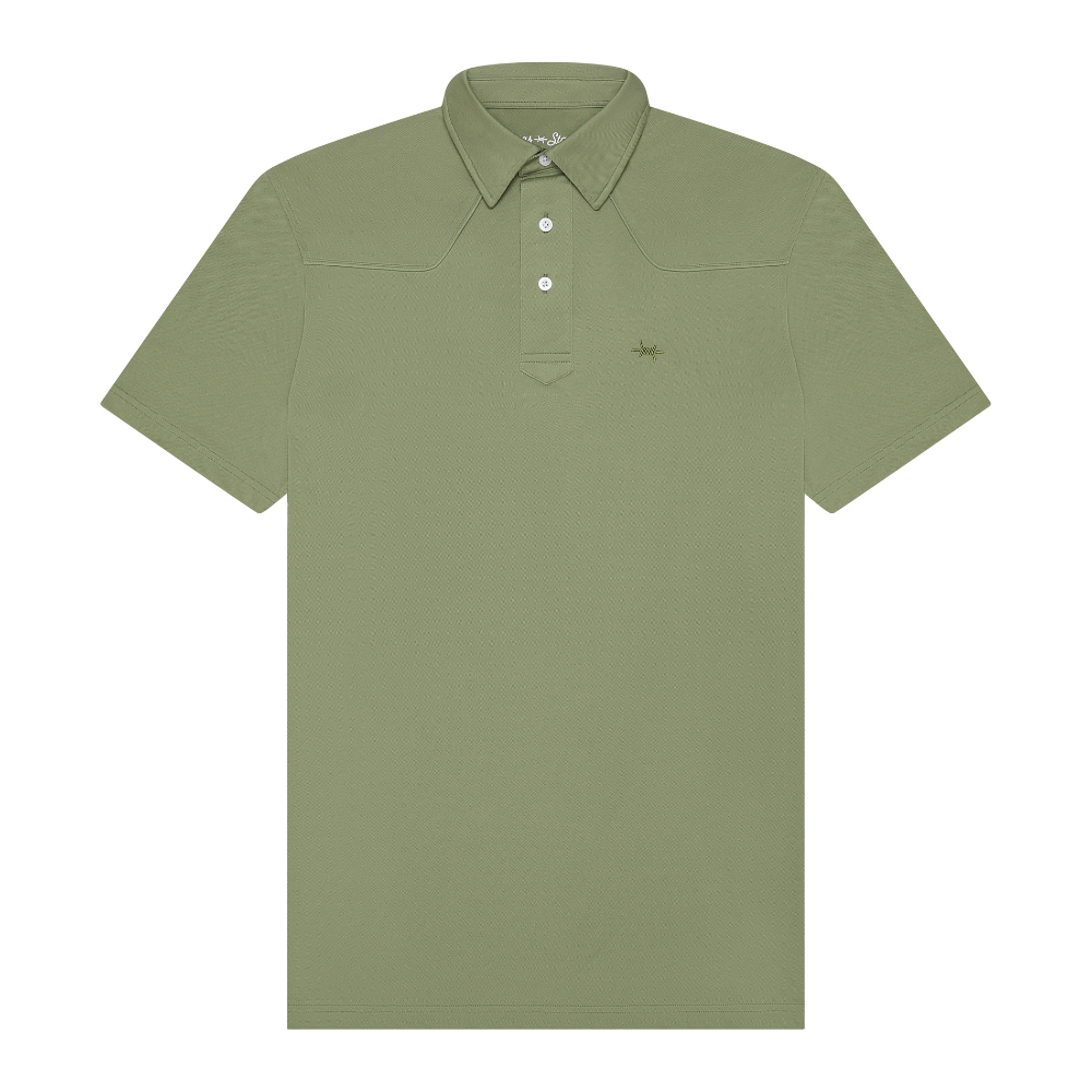 Lariat Western Polo - Sage