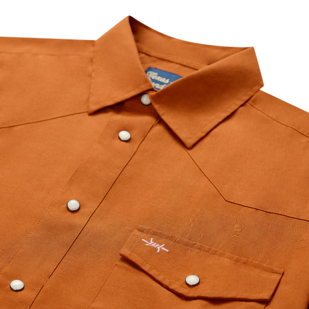 Western Field Shirt Short Sleeve - Burnt Orange