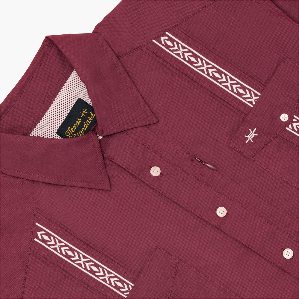 Guayabera Libre - Maroon