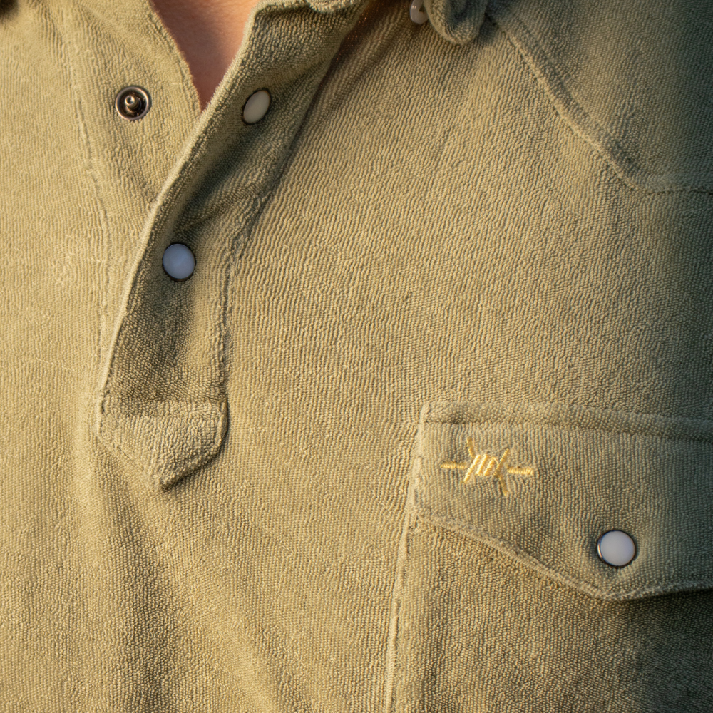 Terlingua Terry Cloth Polo - Agave