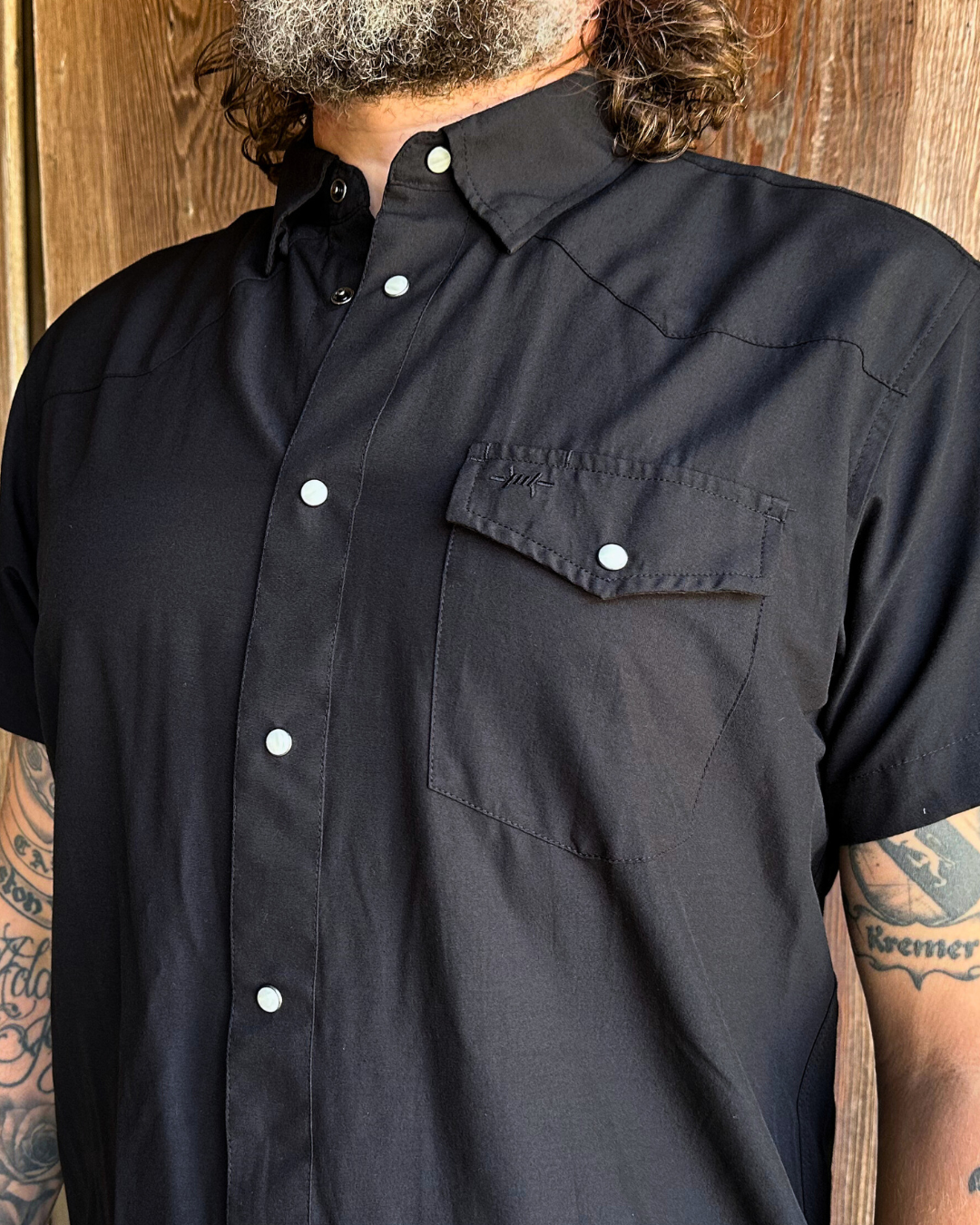 Western Field Shirt Short Sleeve - Cannon Black