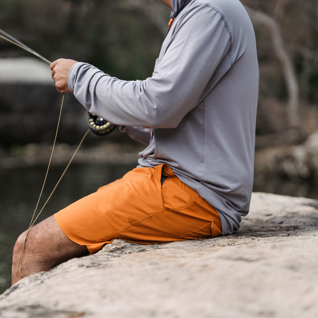 Waterloo Swim Shorts - 5 in Inseam - Burnt Orange