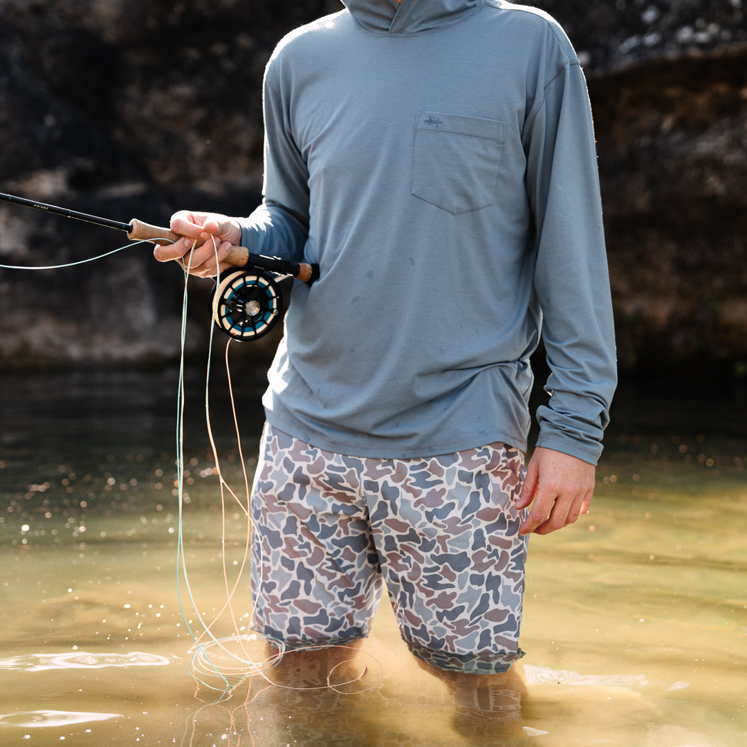 Waterloo Swim Shorts - Camo Frio 7" Inseam