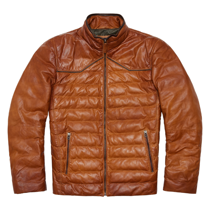 Maverick Leather Jacket - Cognac