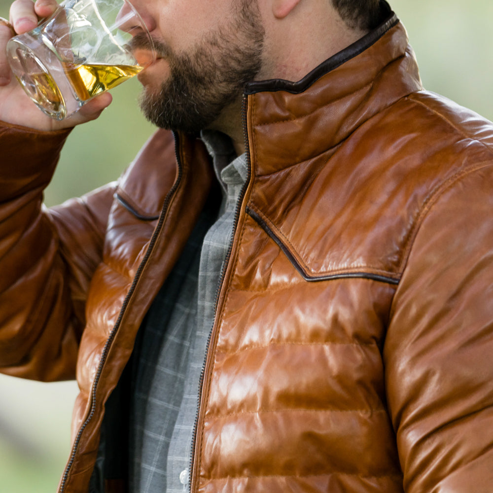 Maverick Leather Jacket - Cognac