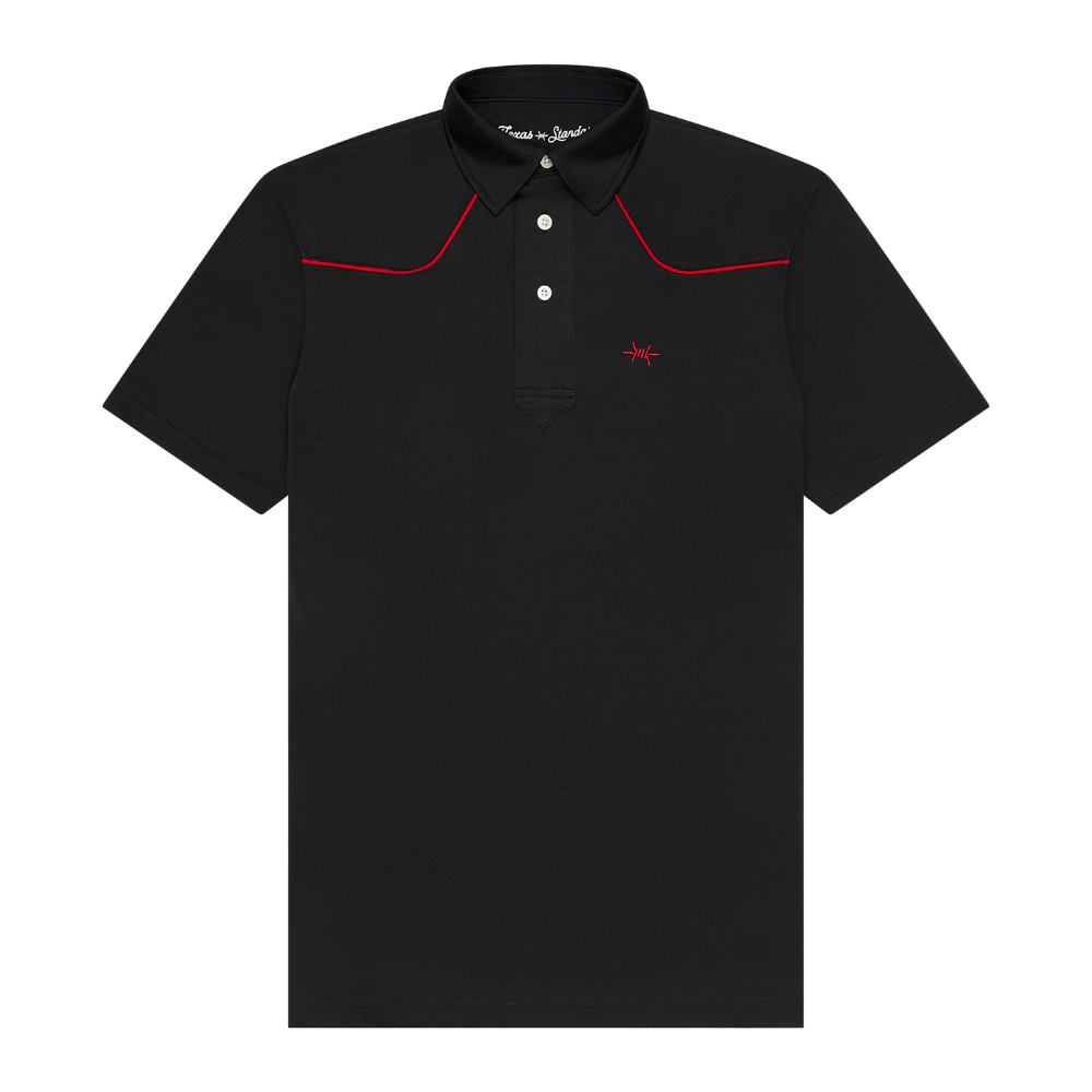 Lariat Western Polo - Black Widow