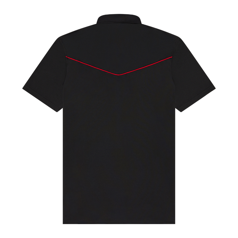 Lariat Western Polo - Black Widow