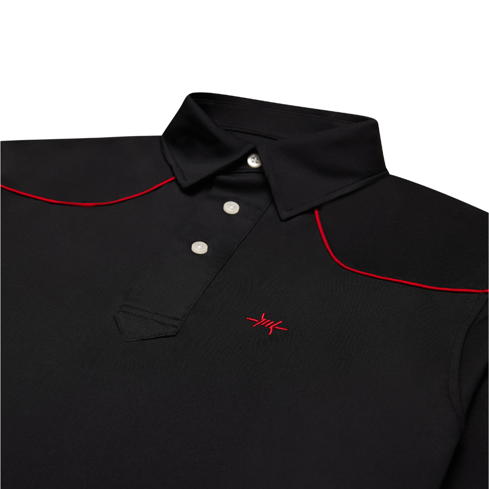 Lariat Western Polo - Black Widow