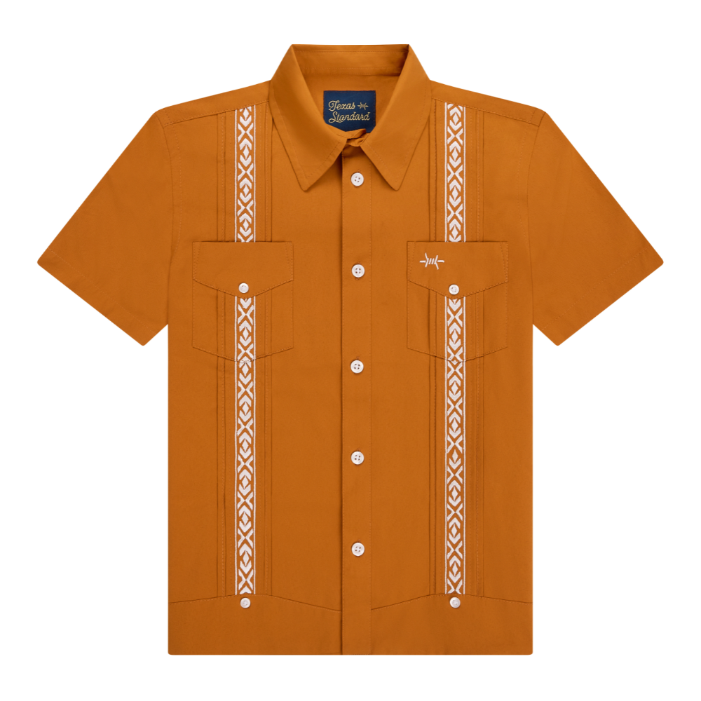 Guayabera Libre Kids - Burnt Orange