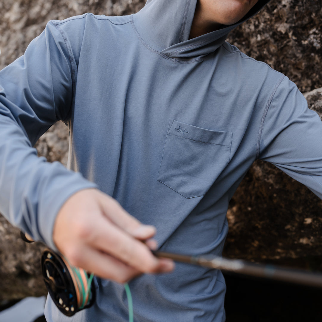 Brazos Hoodie - Bayou Blue