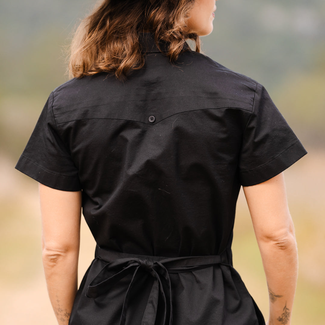 Tejas Guayabera Dress - Diablo Oro