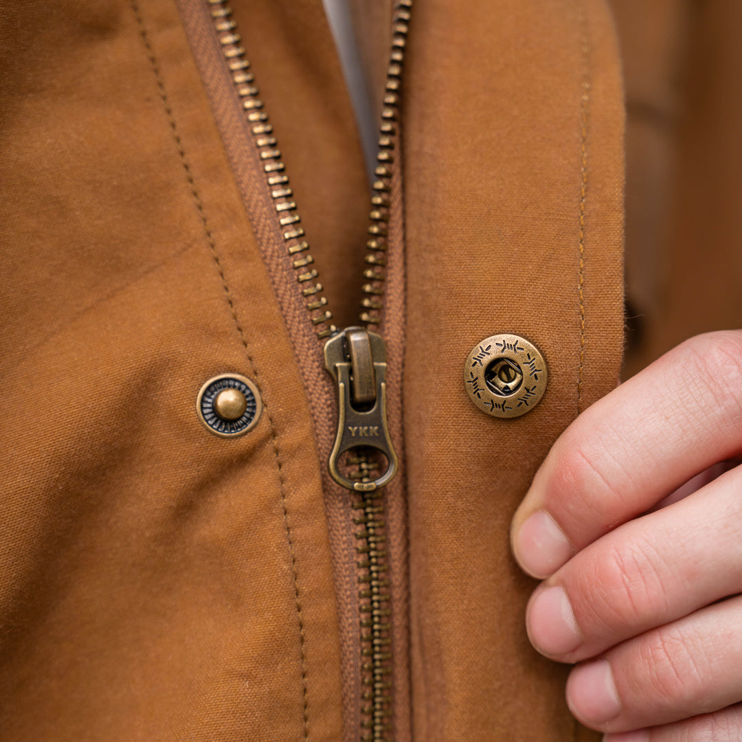 Waxed Canvas Field Jacket - Lowlands Tan