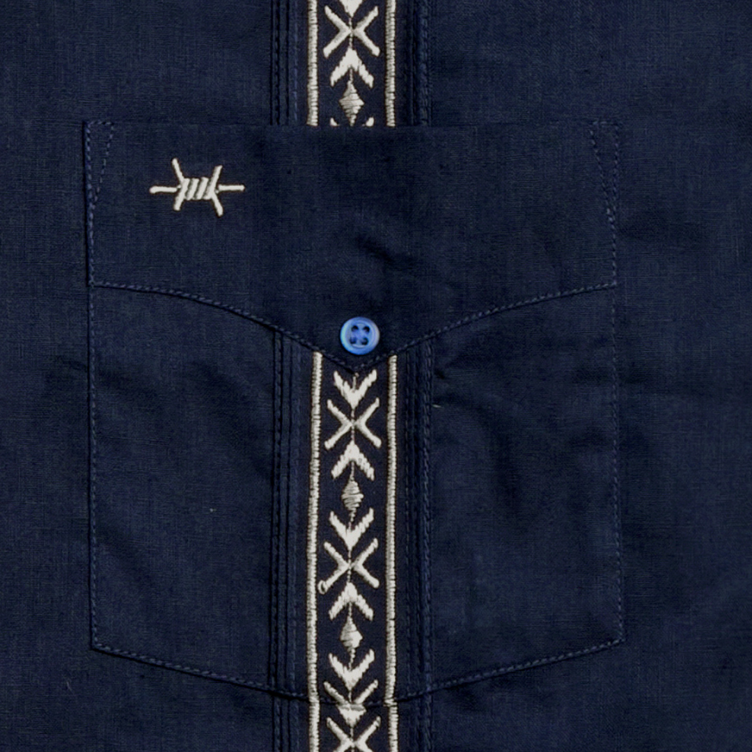 Tejas Guayabera - Armada Plata