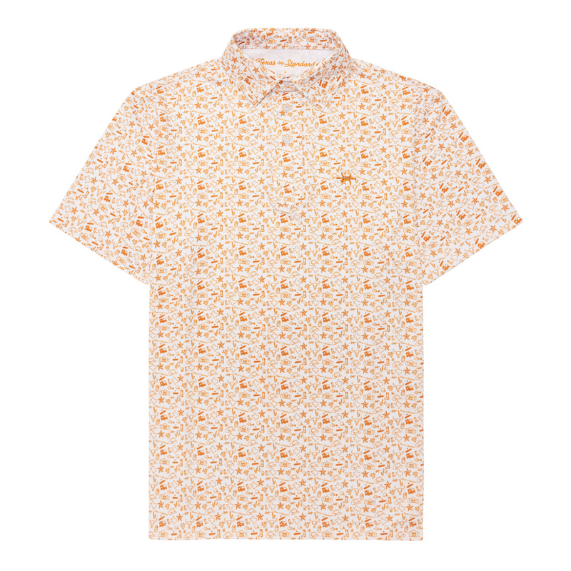 Texas Traditions Polo - Burnt Orange