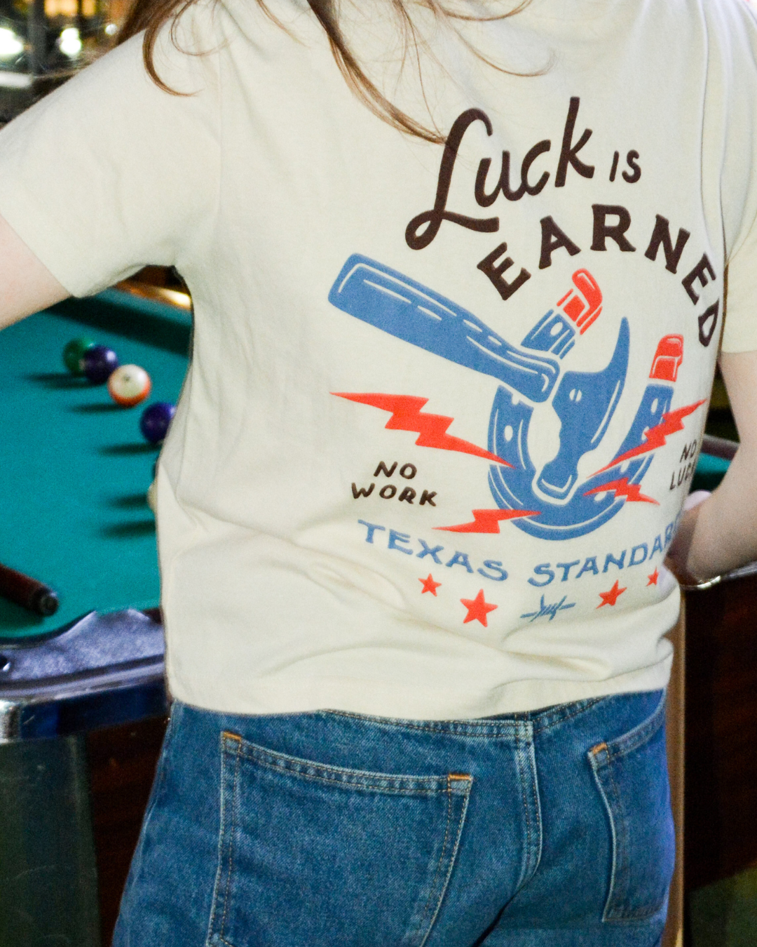 Women's Crop Tee - No Work No Luck