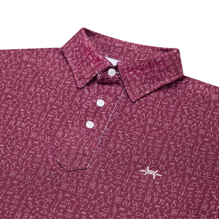 Chisholm Traditions Polo - Maroon