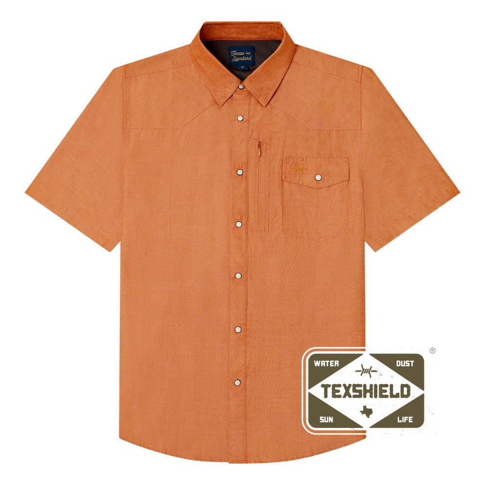 Western Field Shirt - Short Sleeve - Burnt Orange