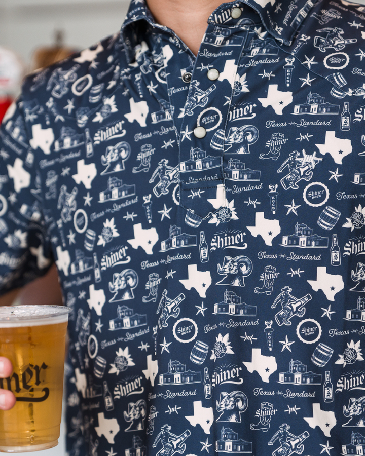 Western Traditions Polo - Shiner Navy