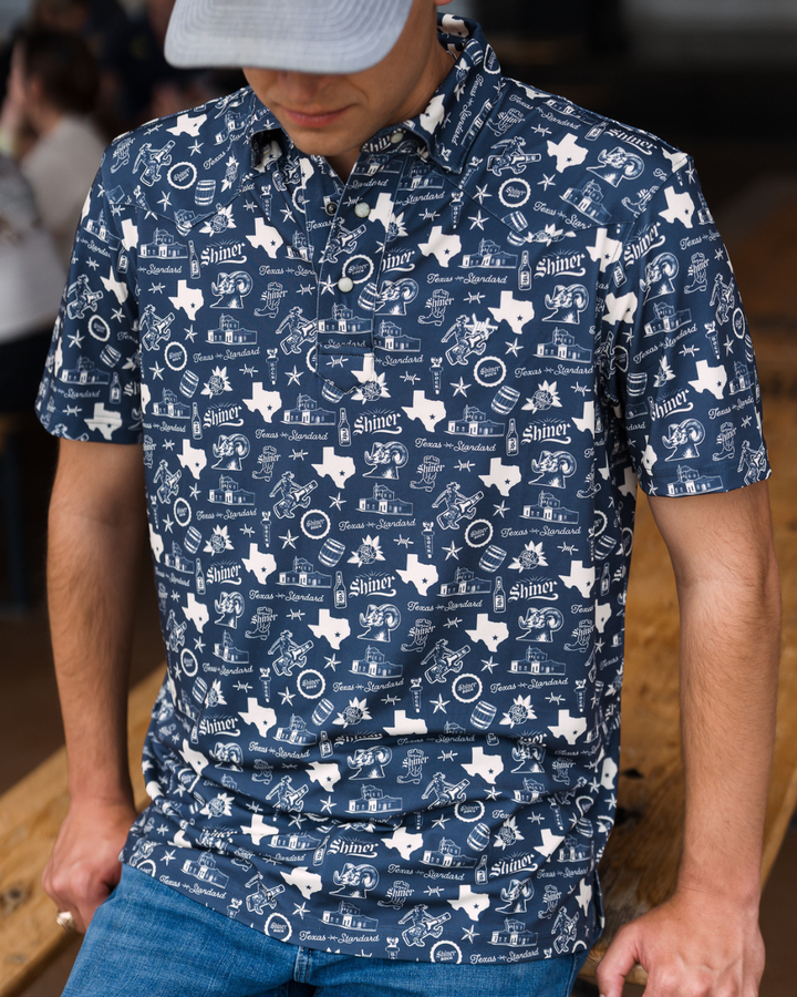 Western Traditions Polo - Shiner Navy
